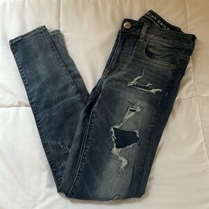 American Eagle Super Stretch Distressed Jean